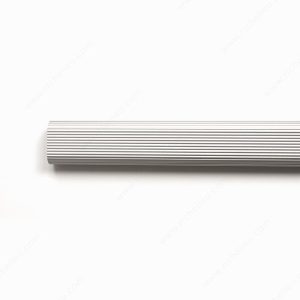 Barra de armario ovalada de aluminio acanalado
