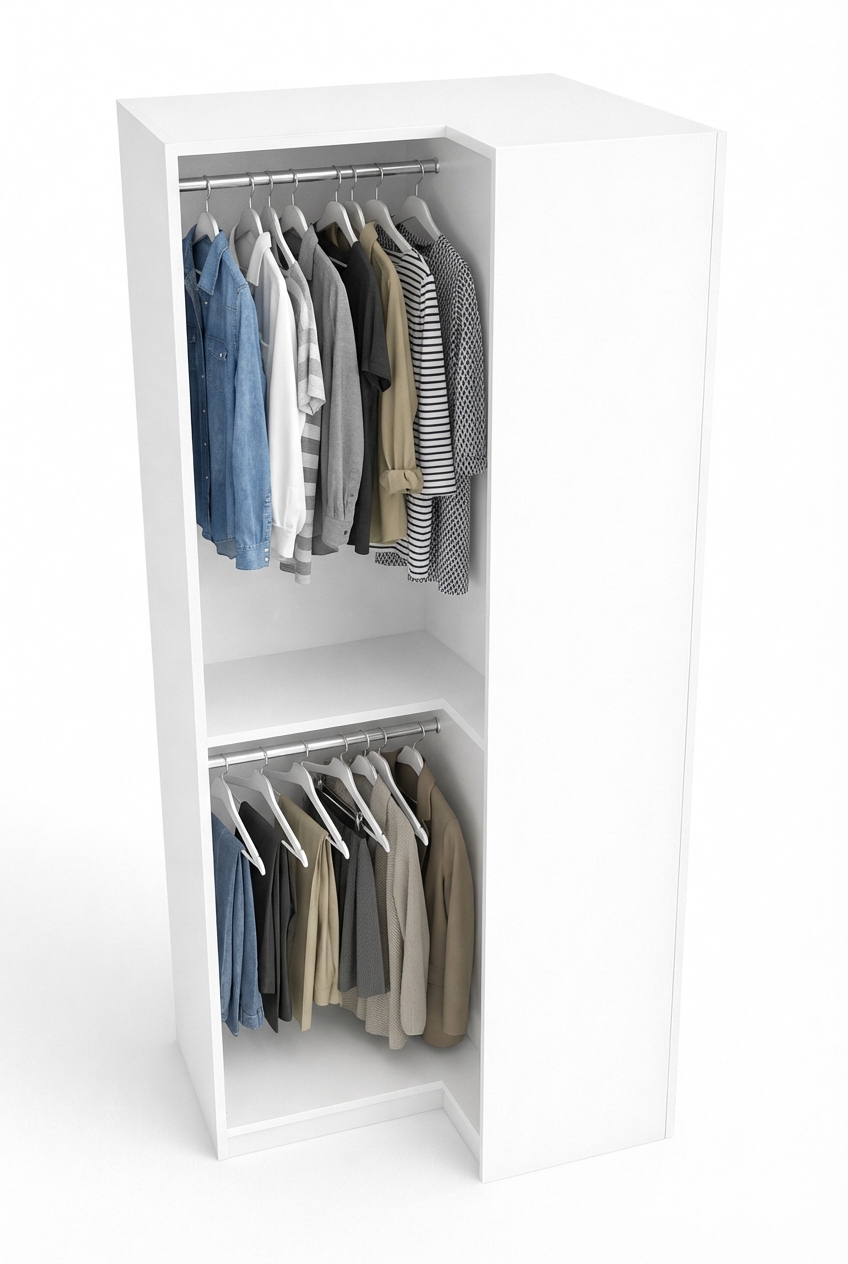 Closet Corner Left Double Hanger - Image 2